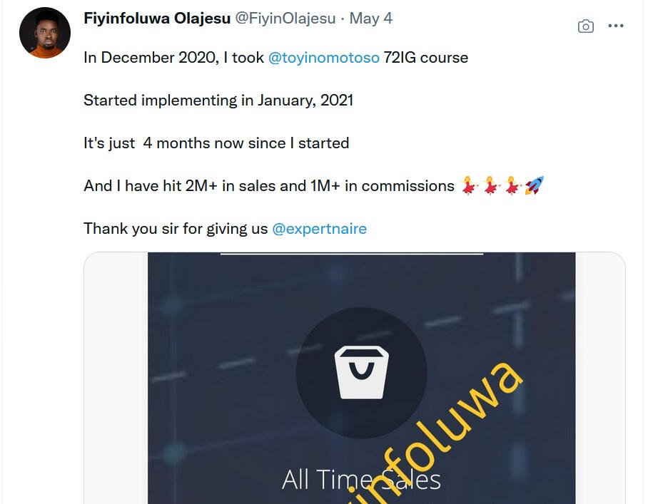 screenshot of what 72IG Implementation Looks Like